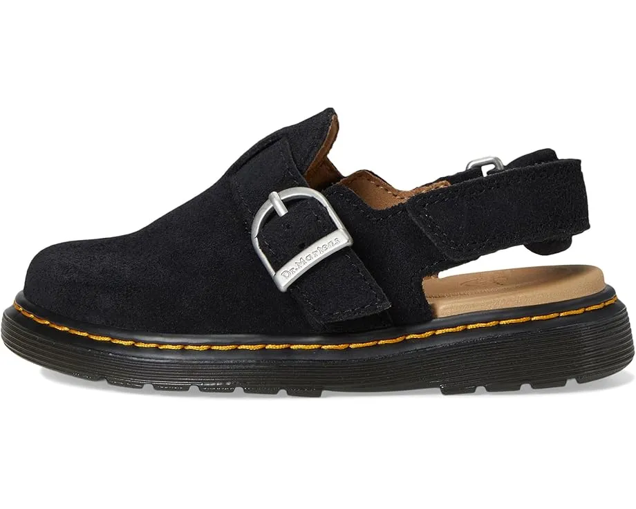 Детские клоги Dr. Martens Jorgie J с регулируемым ремешком на липучке