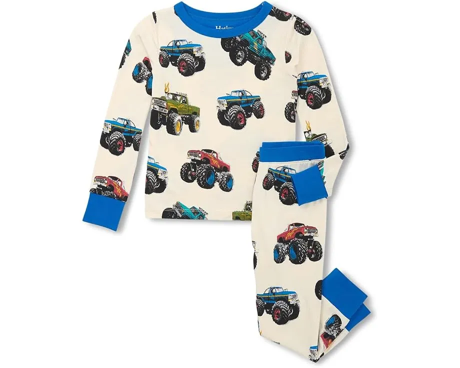 Пижамный комплект из бамбука с длинным рукавом и эластичным поясом Hatley Kids