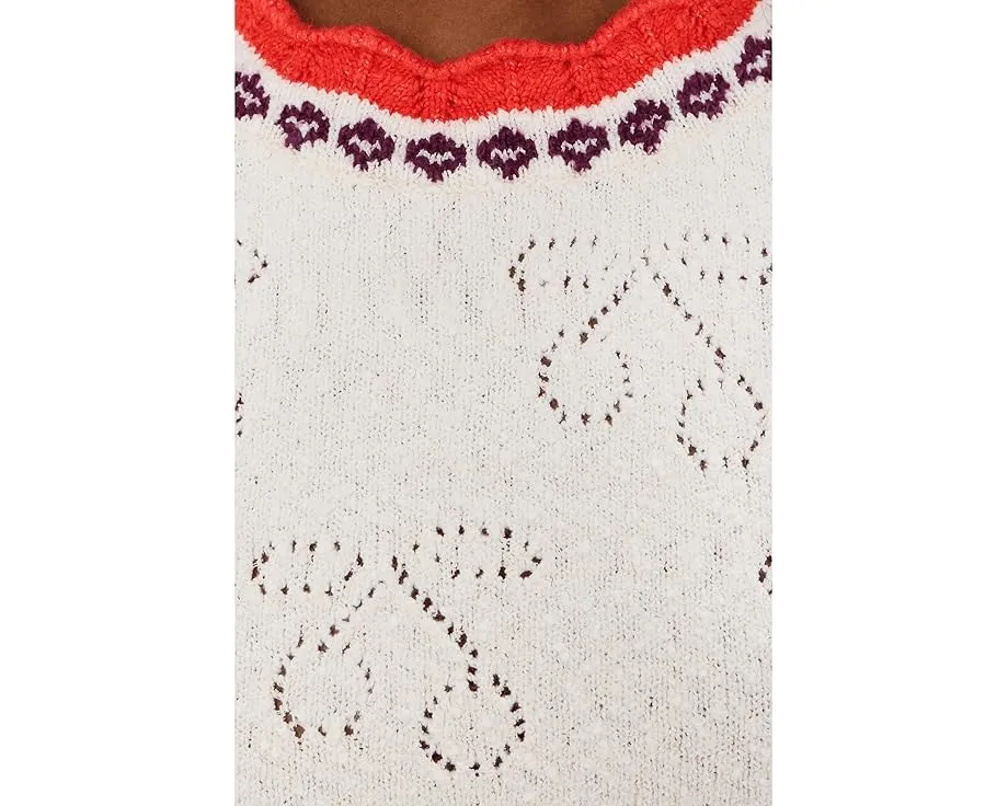 Облегающий кардиган Tilly Free People с ажурной вязкой и длинными рукавами