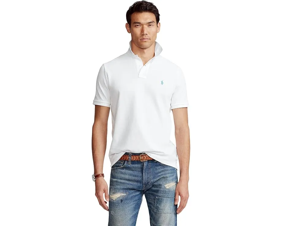 Классическая поло Polo Ralph Lauren из сетчатой ткани с вышитым логотипом