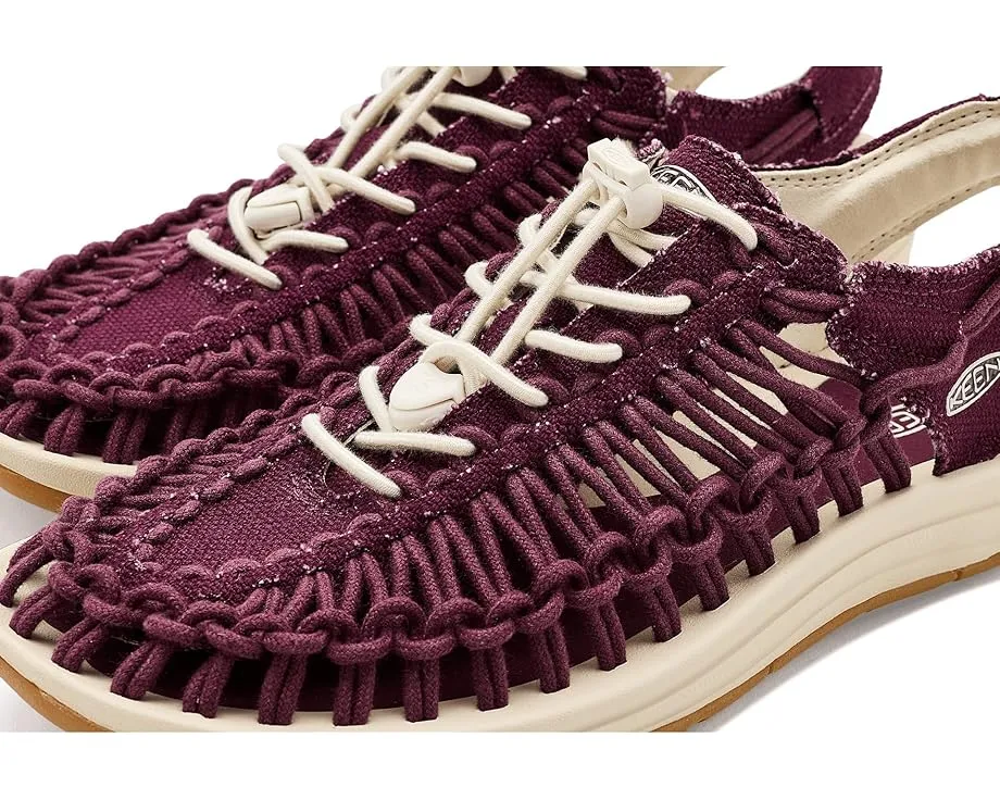 Сандалии KEEN Uneek Canvas с поддержкой свода стопы и шнуровкой