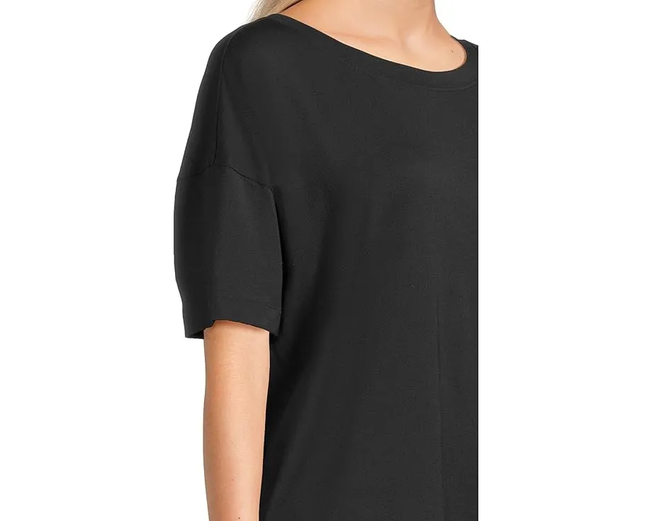 Футболка Eberjey Gisele Everyday с прямым кроем и короткими рукавами