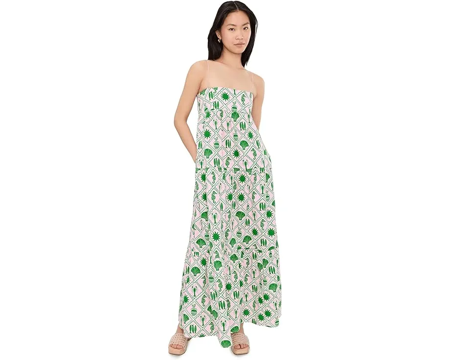 Show Me Your Mumu Длинное платье макси Long Weekend из хлопка с принтом