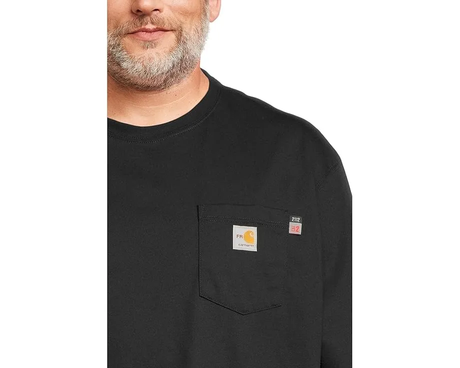 Футболка Carhartt Big & Tall Flame Resistant Force Loose Fit с карманом