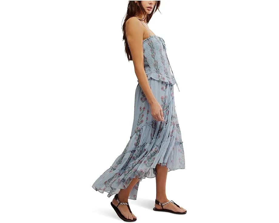 Миди-платье Alejandra с цветочным принтом и съёмными бретелями