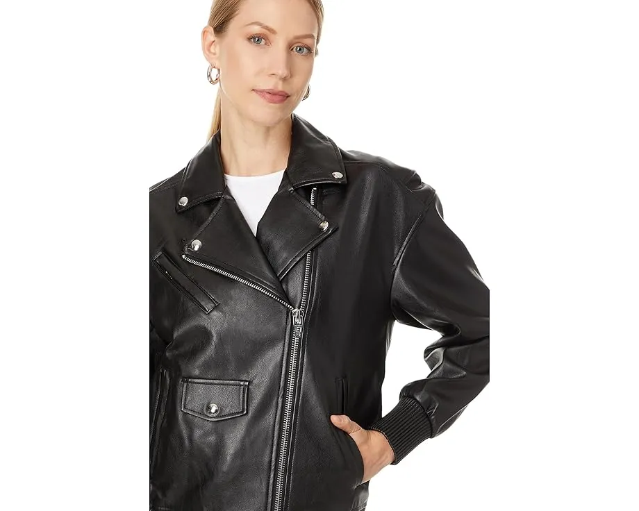 Косуха Blank NYC из веганской кожи с стегаными деталями и вставками из рибаны