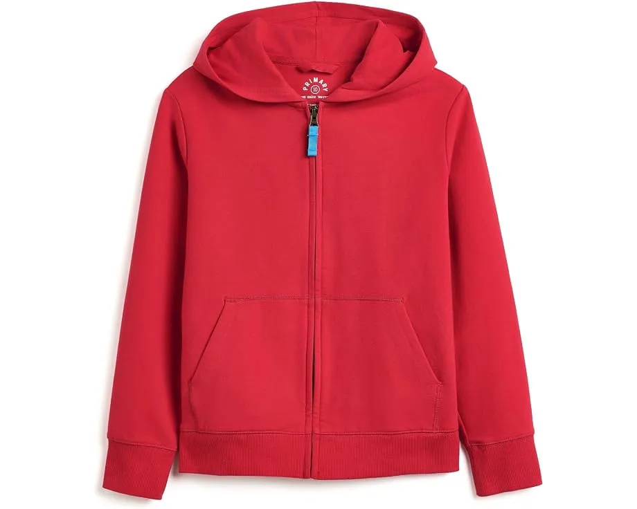 Детская толстовка Primary Kids Zip Hoodie с капюшоном вишневого цвета