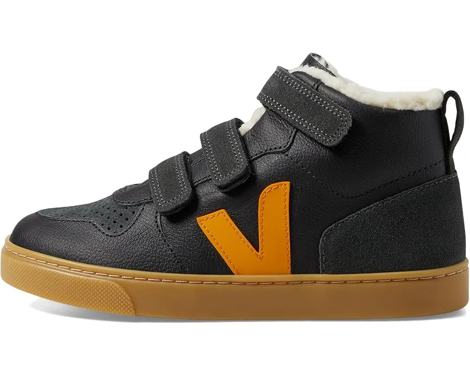 Зимние кроссовки VEJA Small V-10 Mid для детей с верхом из кожи