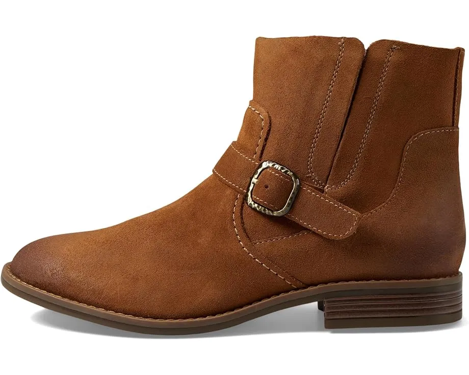Ботинки Clarks Camzin Loop из кожи с боковой молнией и декоративной пряжкой