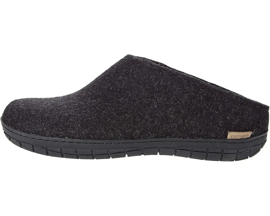 Войлочные тапочки Glerups Wool Slip-On с резиновой подошвой и влагоотводящим эффектом