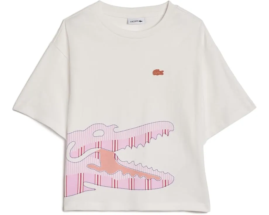 Футболка Lacoste Stripe Graphic T-Shirt с полосками