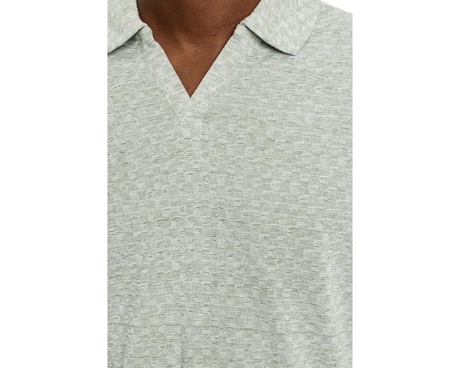 Поло Johnston & Murphy Sedona V-neck с четырехсторонней растяжкой и воротником Johnny