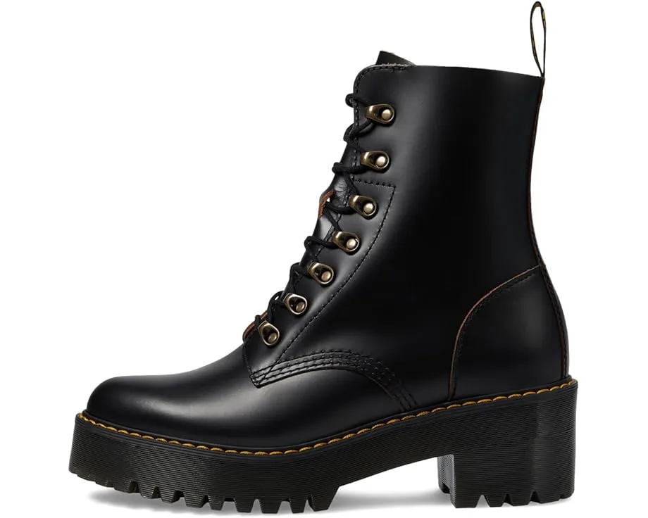 Ботинки Dr. Martens Leona на высоком каблуке с 7 крючками