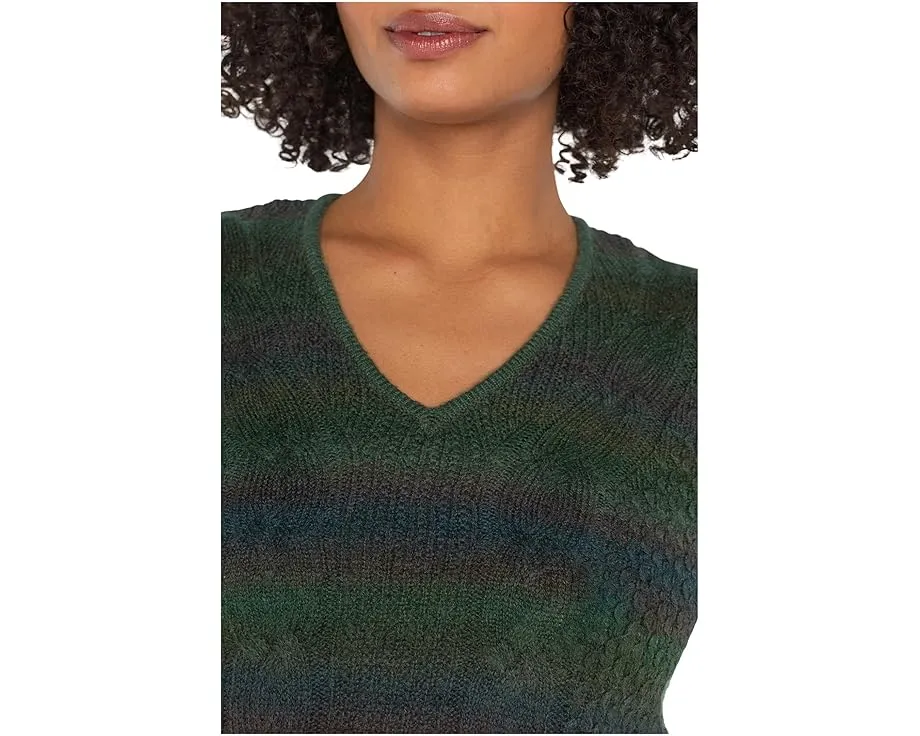 Liverpool Los Angeles свитер с V-образным вырезом и заниженной линией плеча