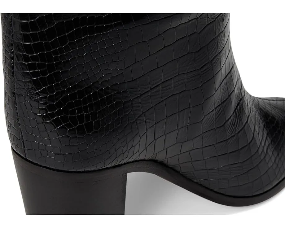 Ботинки Schutz Maryana Block с каблуком и фактурой змеиной кожи