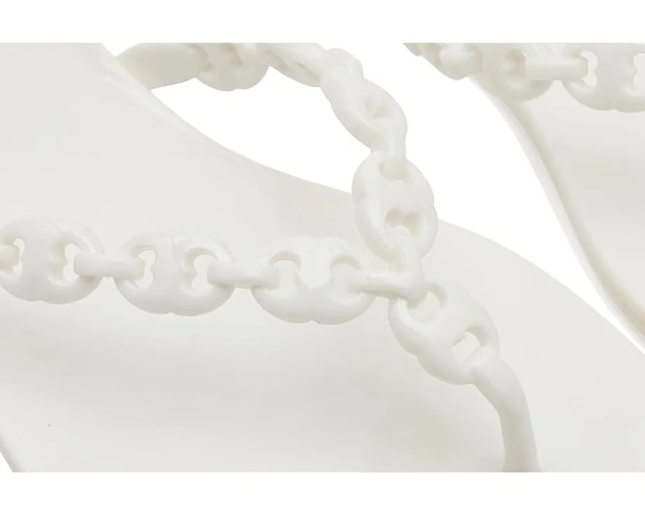 Сланцы Gemini Link Jelly от Tory Burch с ремешком-цепочкой