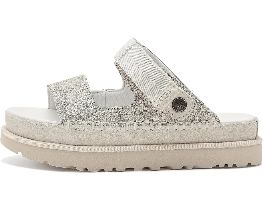 UGG Goldenstar Crackle Glide сандалии с кракле-кожей и EVA подошвой