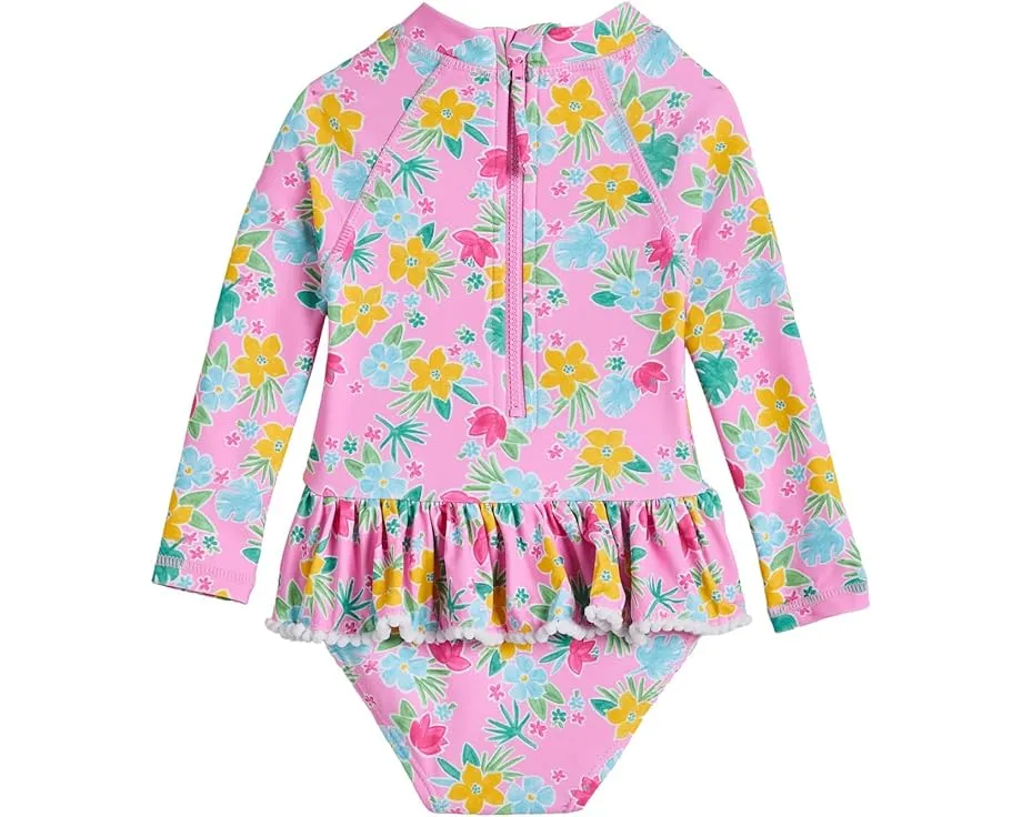 Детский купальный костюм Snapper Rock Buttercup Bloom с юбкой и защитой UPF 50+