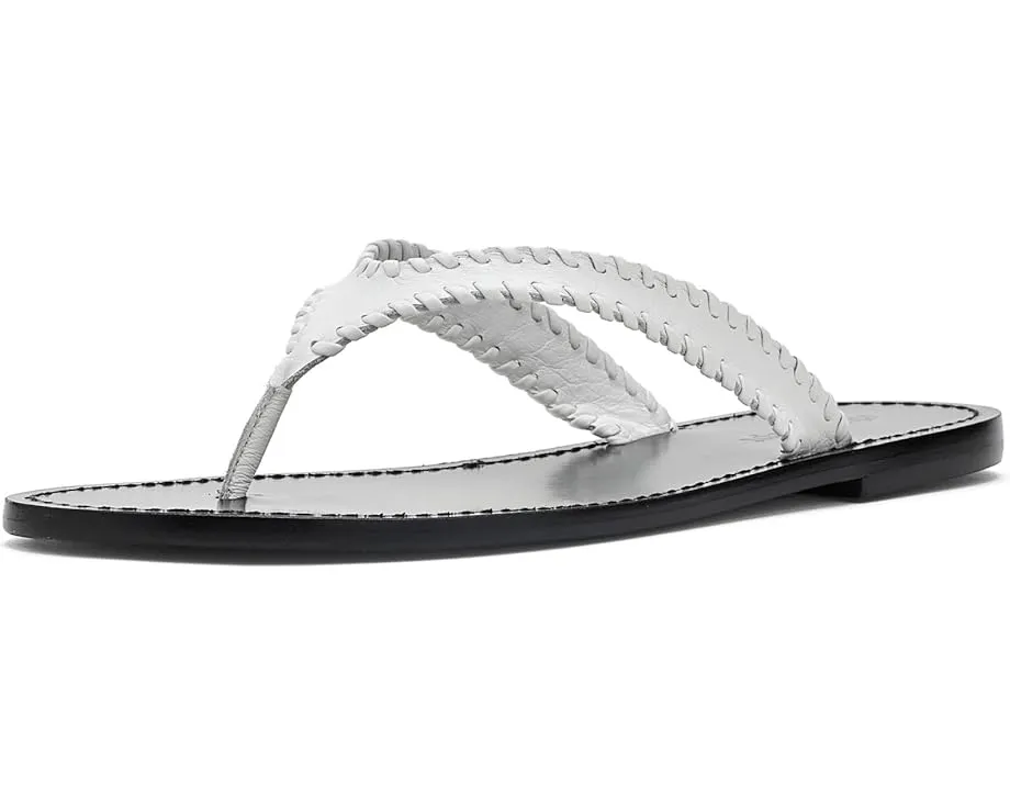 Jessica Leather Sandals от Cinq à Sept кожаные сандалии на плоском ходу