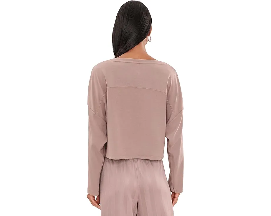 Cloudspun Ribbed Slouchy Long Sleeve Tee