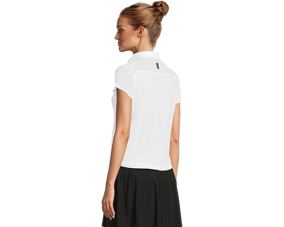 Поло Jamie Sadock Solid Sunsense с сетчатой вставкой и защитой SPF