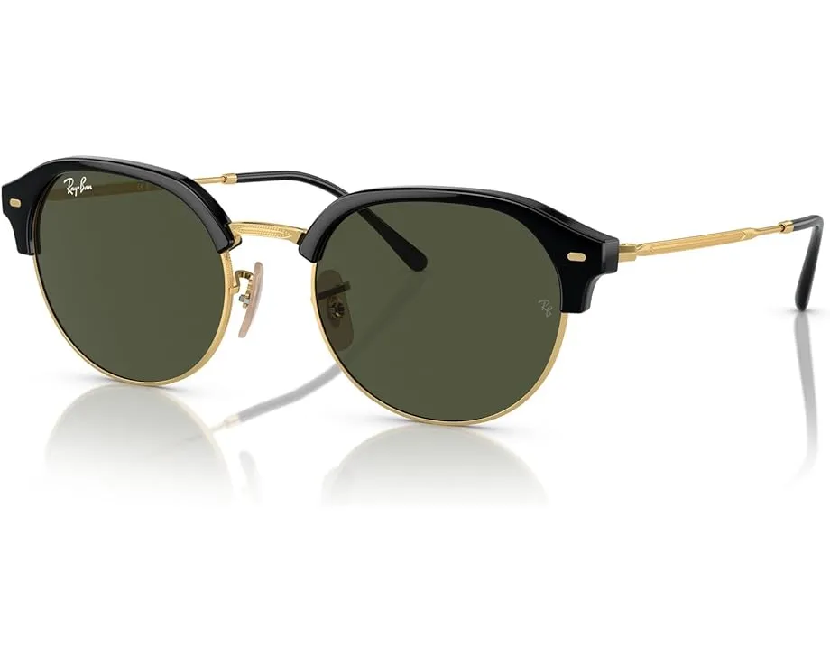Солнцезащитные очки Ray-Ban RB4429 с ацетатной оправой и зеркальными линзами