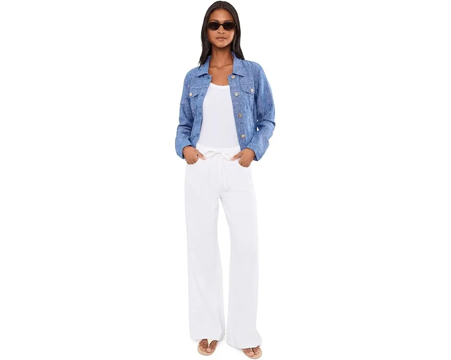 Льняная куртка Lilly Pulitzer Seaspray с длинным рукавом из 100% льна