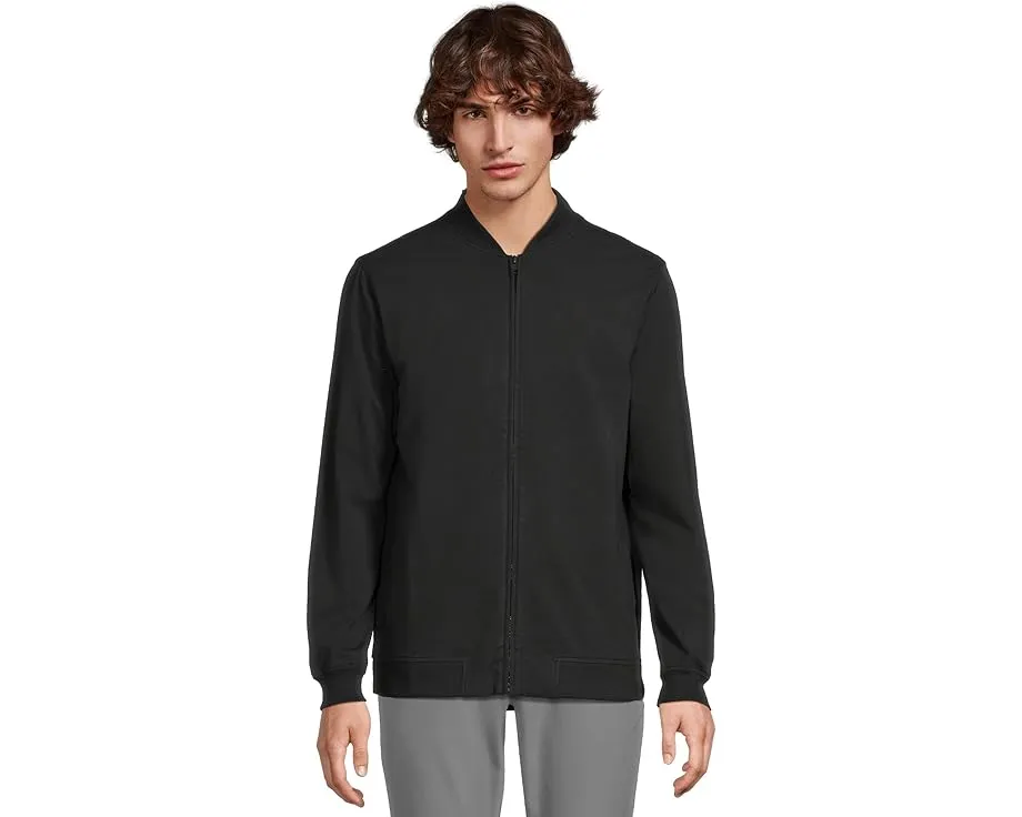 Бомбер TravisMathew Stretchknit Bomber с застежкой-молнией и косыми карманами