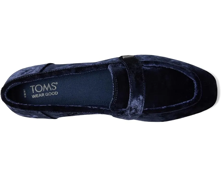 Лоферы TOMS Lynette из кожи с квадратным носком и ремешком