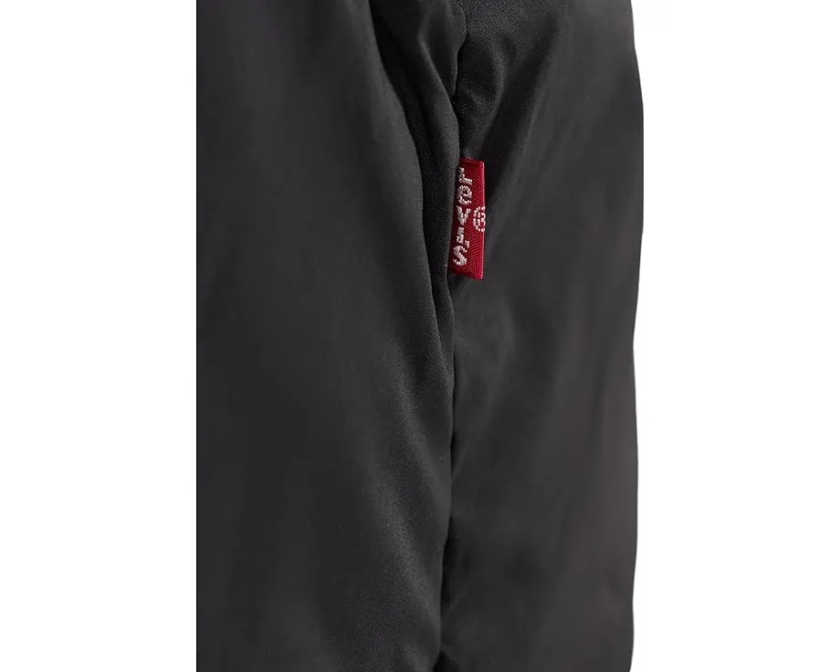 Длинная стеганая парка Levi's с капюшоном из шерпи