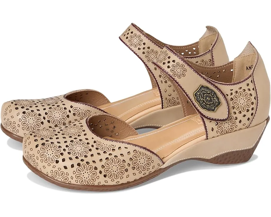 Сабо L'Artiste by Spring Step Americana с кожаным верхом и ремешком на липучке