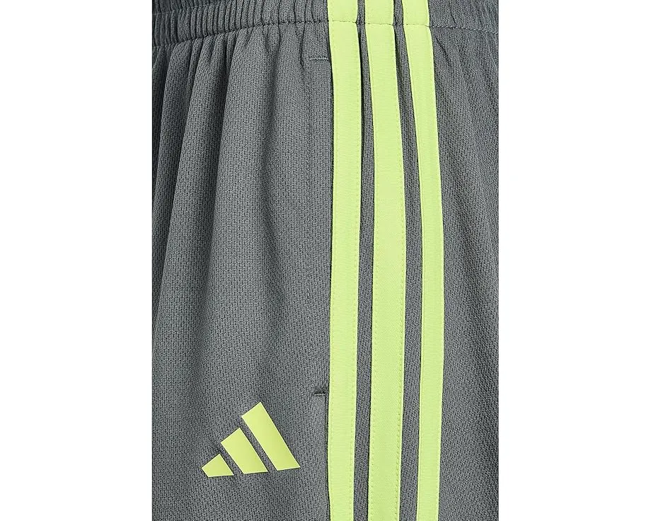 Adidas Kids Essentials 3 полоски шорты черные с красным