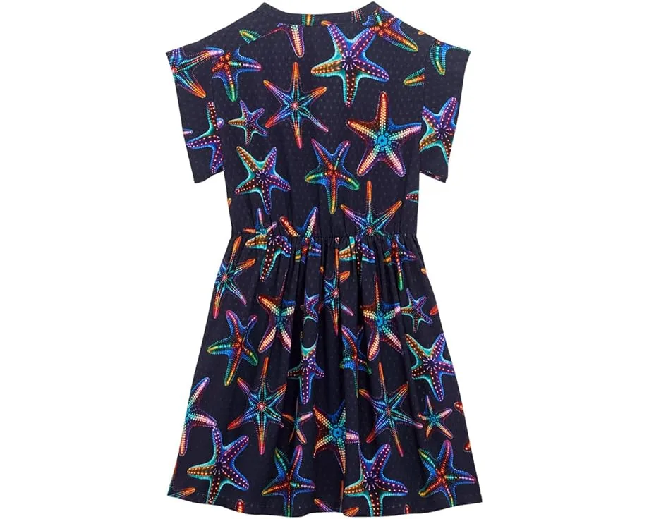 Длинное платье Vilebrequin Viscose Long Dress Disco Stars с принтом звезд