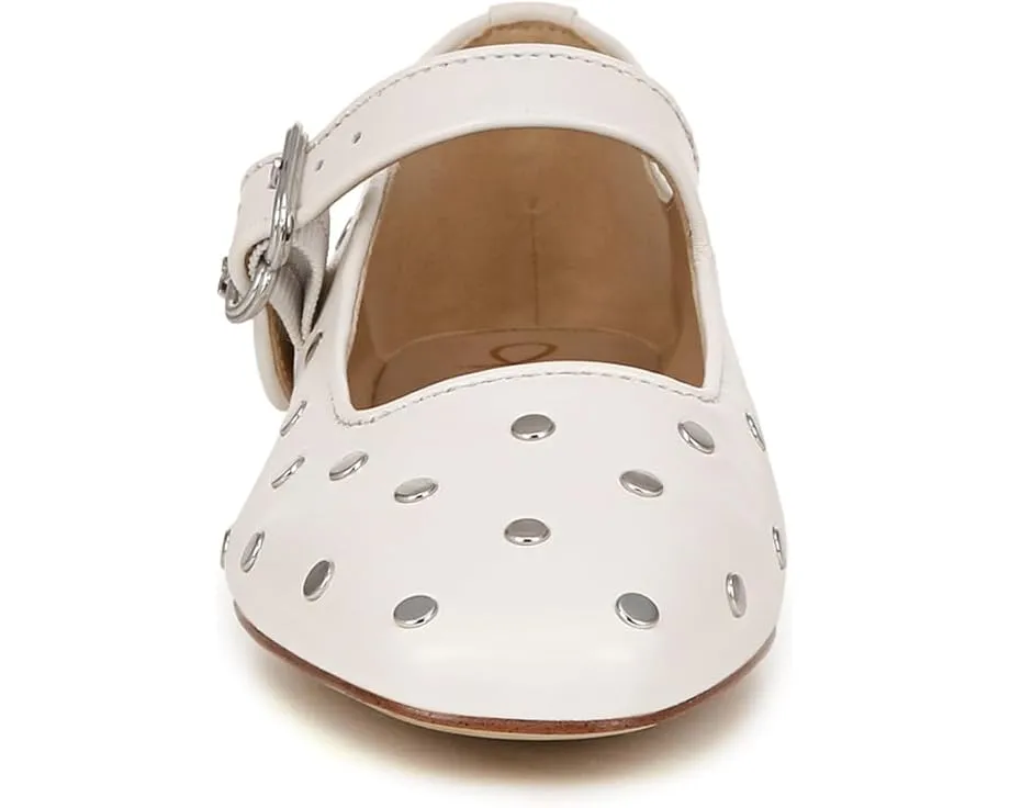 Кожаные балетки Sam Edelman Michaela Stud с квадратным носком и пряжкой