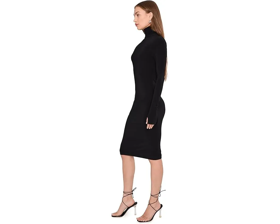 Платье Norma Kamali Long Sleeve Turtleneck Dress To Knee с водолазкой