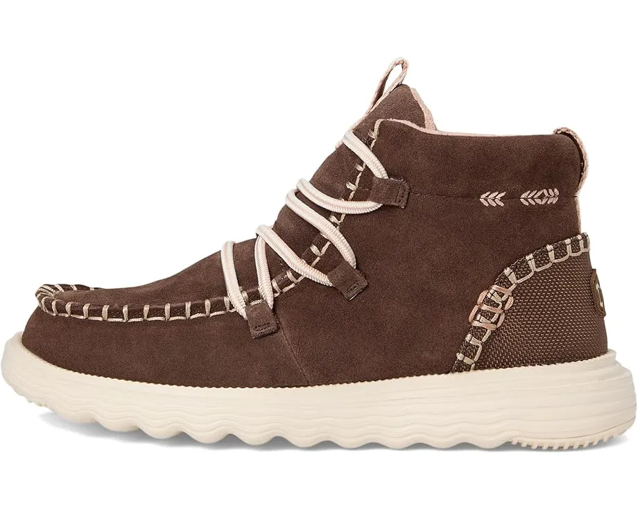 Ботинки Hey Dude Reyes Suede на шнурках с круглым носком