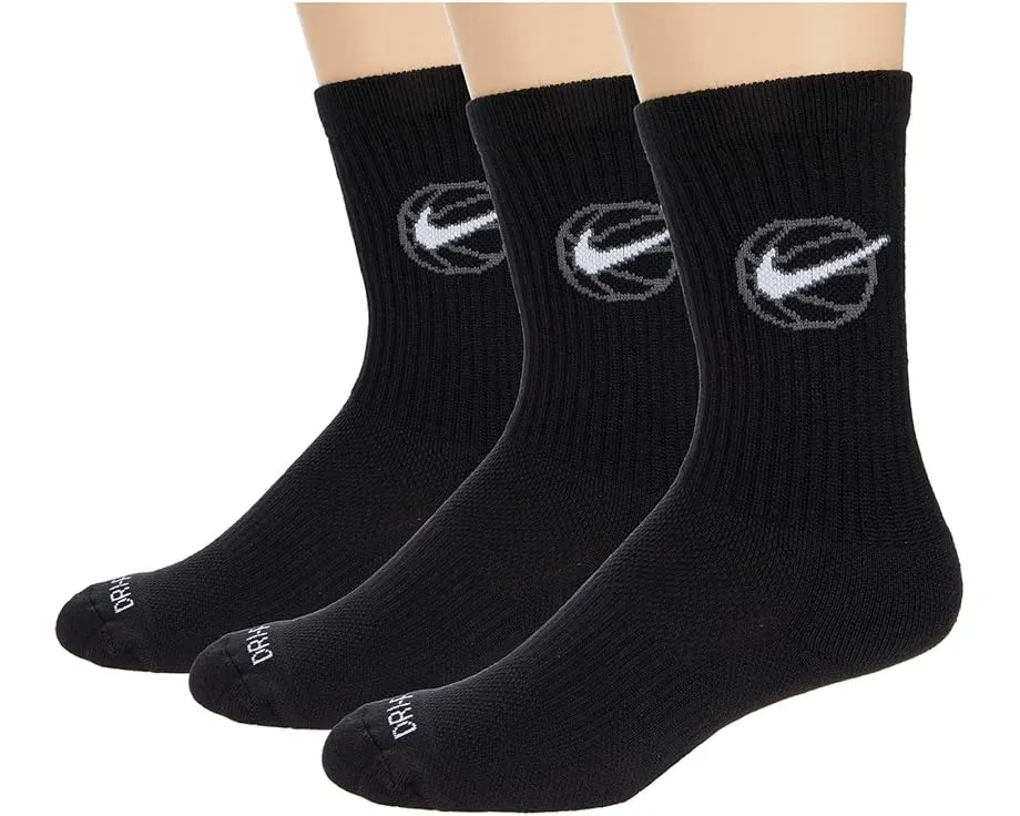 Набор Nike Crew Everyday Bball из 3 пар носков гольф с технологией Dri-FIT