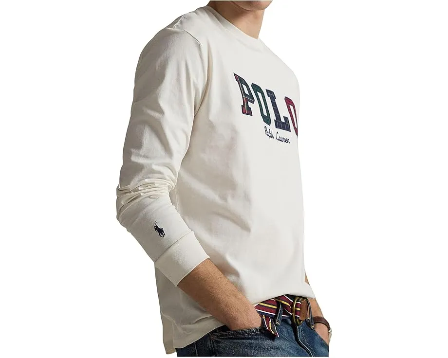 Футболка Polo Ralph Lauren Classic Fit с аппликацией в клетку и вышивкой