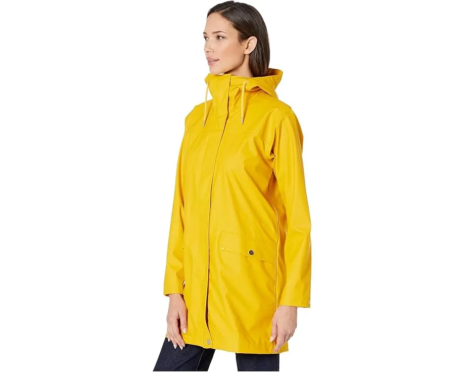 Длинный плащ Moss RainCoat с технологией Helox+ от Helly Hansen