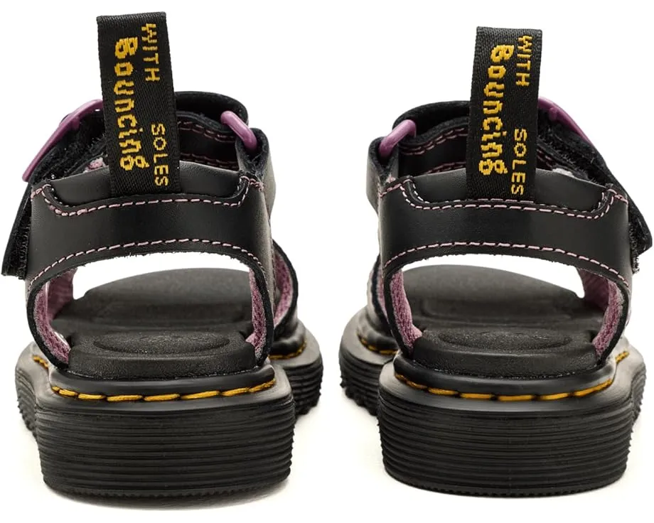 Сандалии Dr. Martens Marlowe Hearts II T для малышей с блестящим сердцем и липучкой