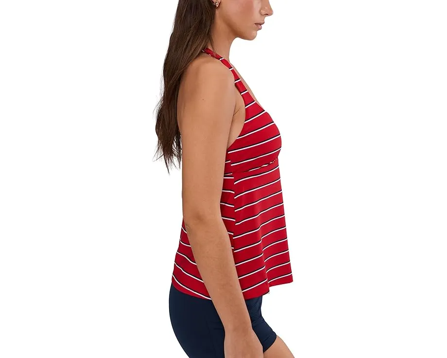 Танкини Nike Preppy Pinstripe с квадратным вырезом из переработанного полиэстера