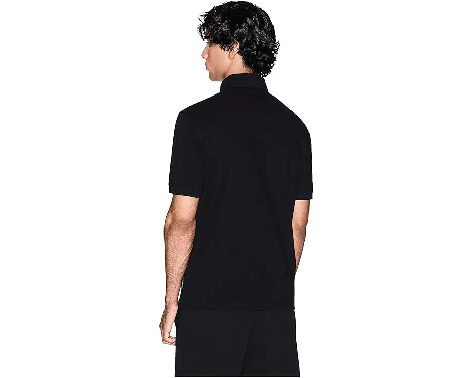 Хлопковое поло Armani Exchange с золотыми деталями