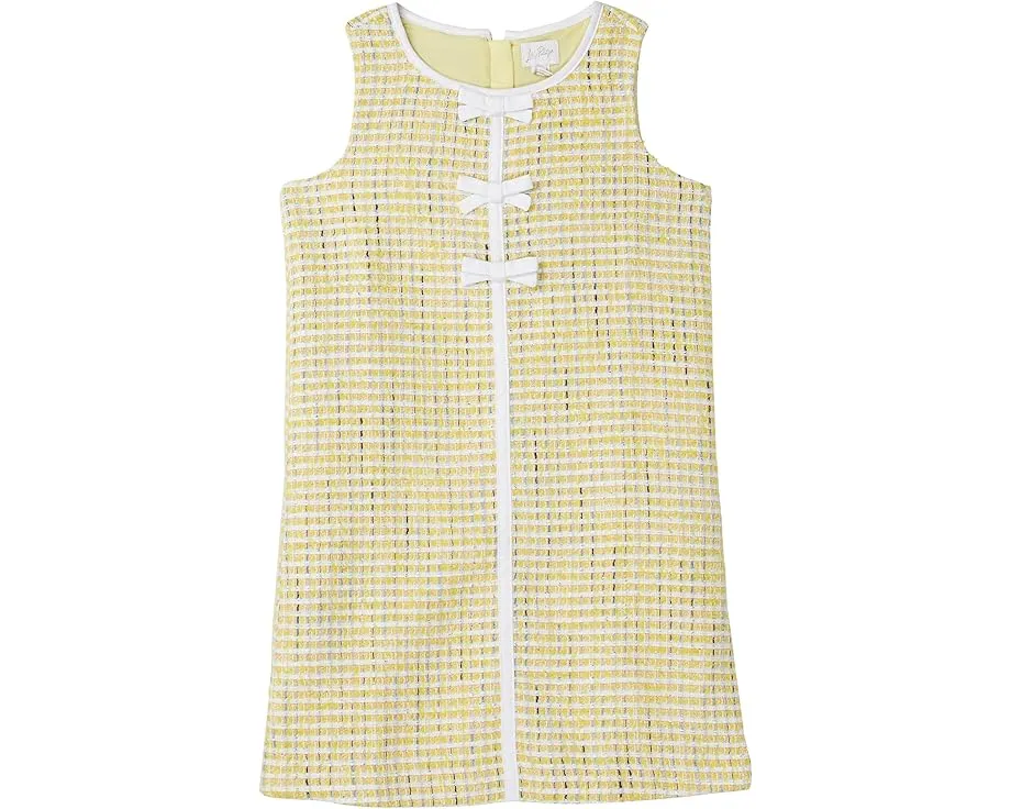 Lilly Pulitzer Kids платье-сарафан Mini Aria Shift с бантами и длиной выше колена