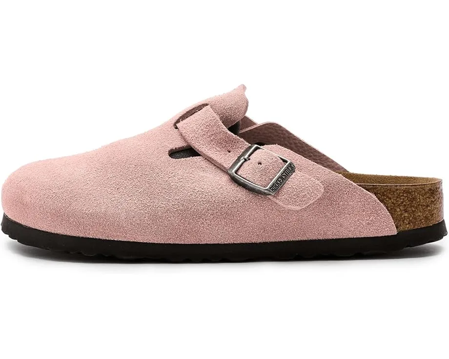 Клоги Birkenstock Boston из замши с амортизирующей подошвой EVA