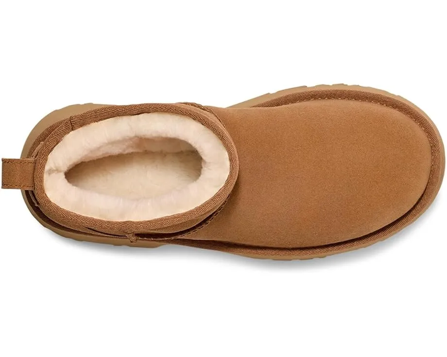 Ботинки UGG Classic Ultra Mini New Heights на высокой платформе с подкладкой UGGplush