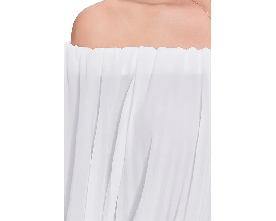 Блуза Vince Camuto с плечом офф-шолдер и плиссировкой