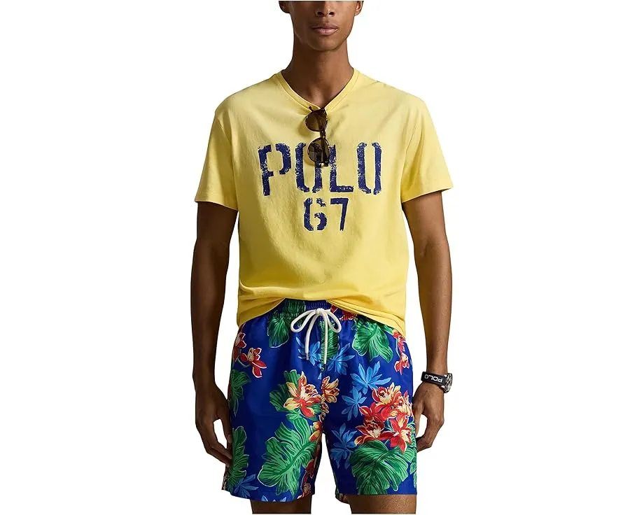 Хлопковая футболка Polo Ralph Lauren с принтом свободного кроя