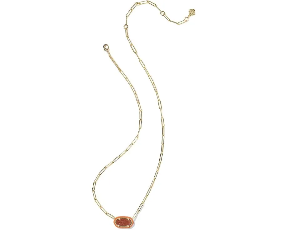 Ожерелье Elisa Enamel Frame Paperclip с овальным кулоном от Kendra Scott