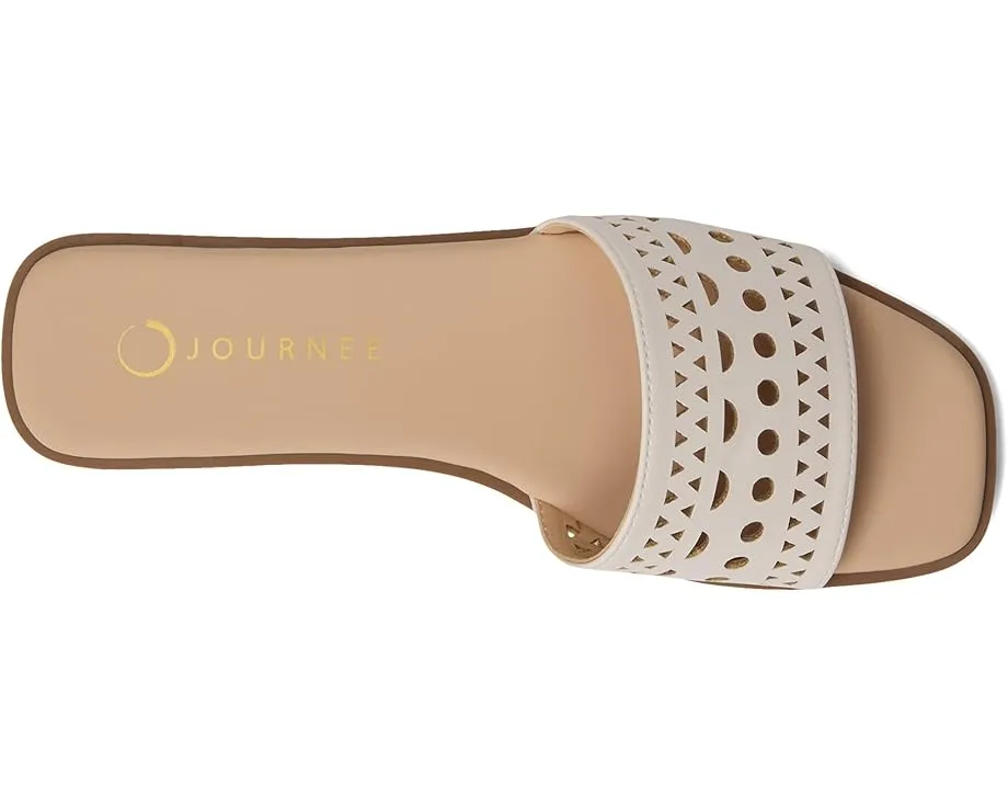 Сандалии Brodie без застежки с ажурными деталями и плоской подошвой