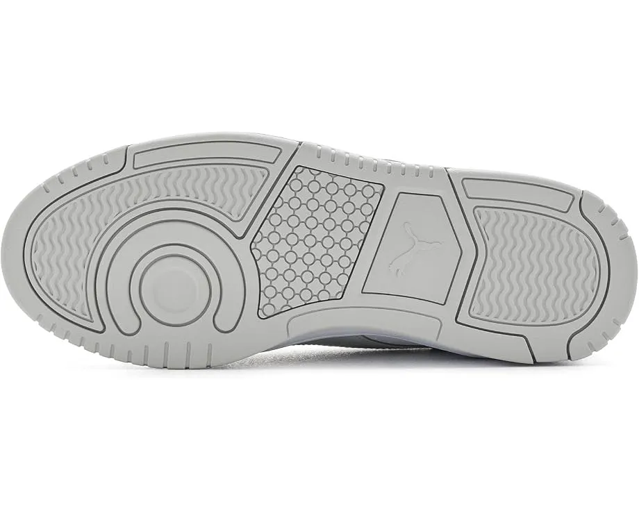 Кроссовки Puma Rebound Slam Lo Shoes с кожаным верхом в сером и белом цветах